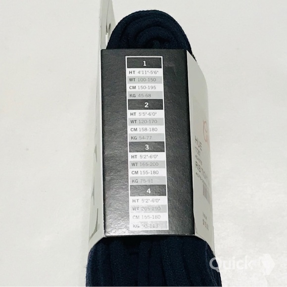 sz 2 - NWT Navy HUE Rib Tights With Control - Picture 5 of 9